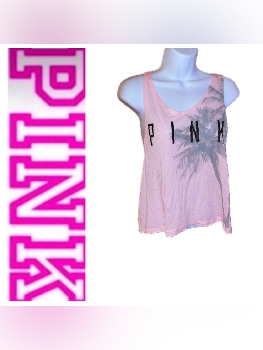Victoria’s Secret PINK Palm Tree Tank 🌸
